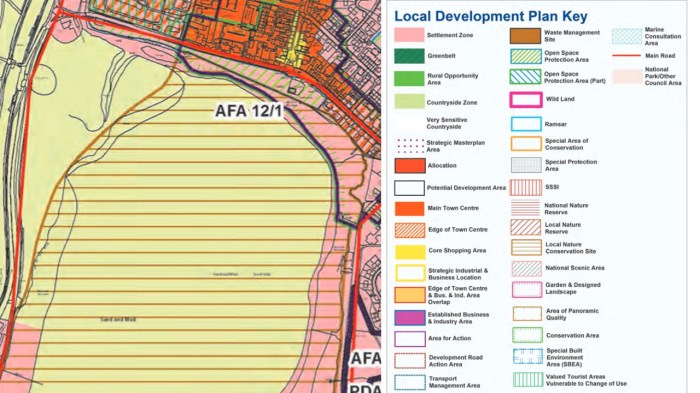 Corran LDP map and Key